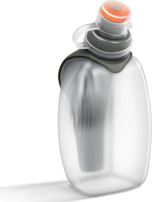 Urheilujuomapullo, tiivis vesipullo selkäklipsillä, kannettava vesipullo juoksuun, moottoripyöräilyyn - 250ml