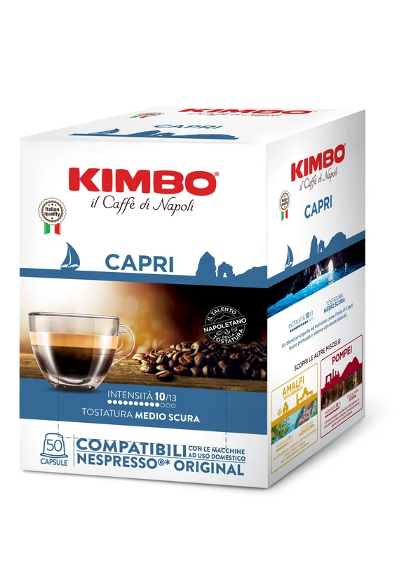 Kimbo Capri - Kapsler til Nespresso-systemet 50 kapsler