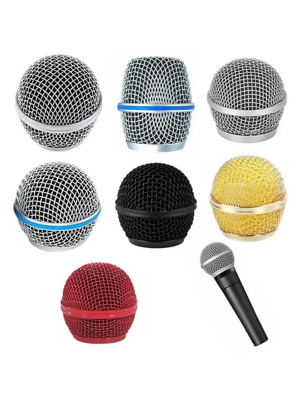 AliExpress - Tête de remplacement de Microphone en acier, 1 pièce, couvercle de Grille de micro pour 58 microph pour Shure Beta, accessoires de 