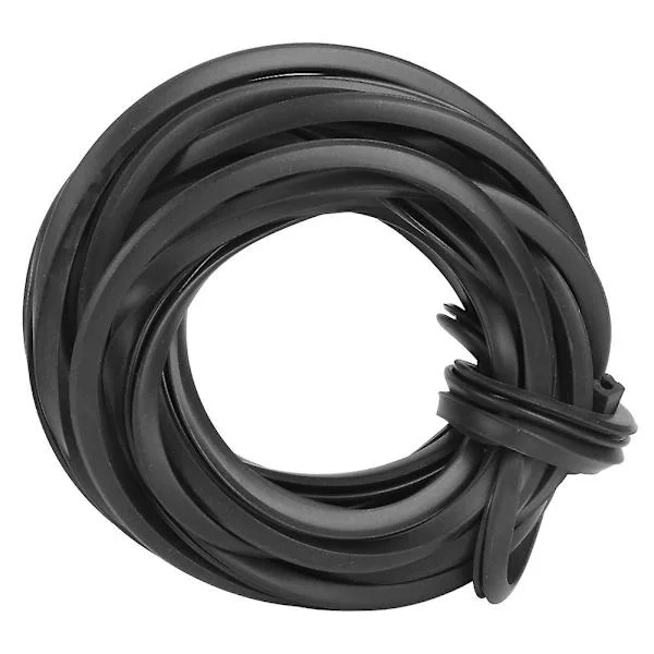 Svart växthus gummilist kabel växthus tillbehör glas tätnings tillbehör 4m, D