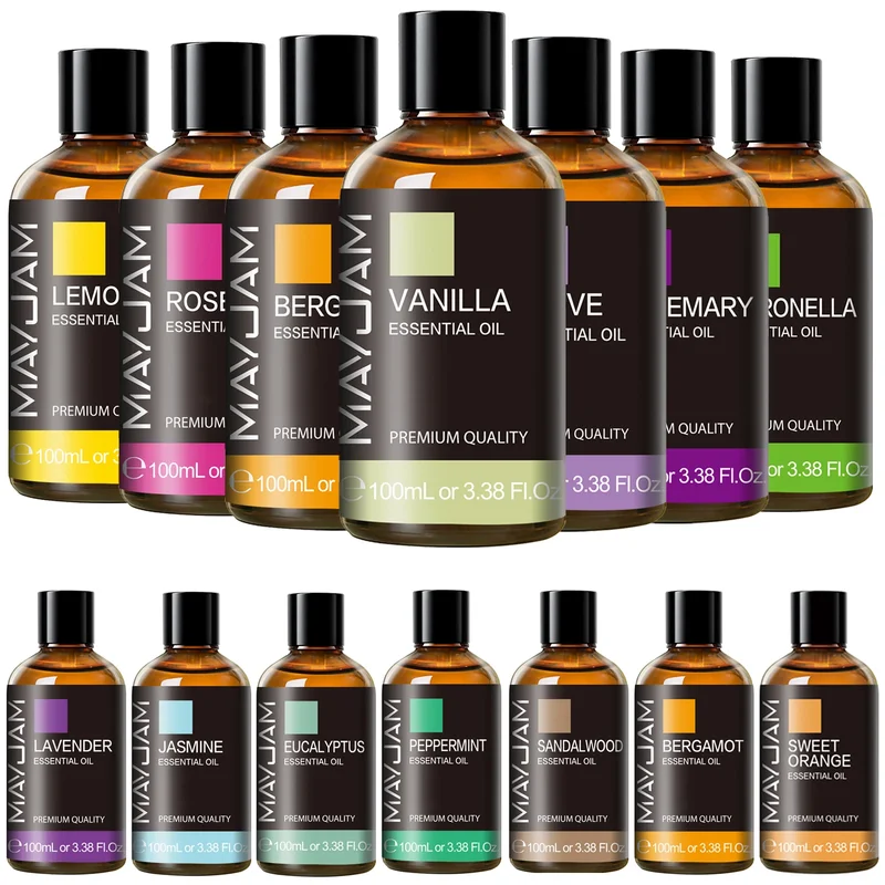 AliExpress - 100ML Pure Plantaardige Essentiële Olie Mint Bergamot Patchouli Citronella Citroengras Kamille Cederhout Voor Riet Diffuser 