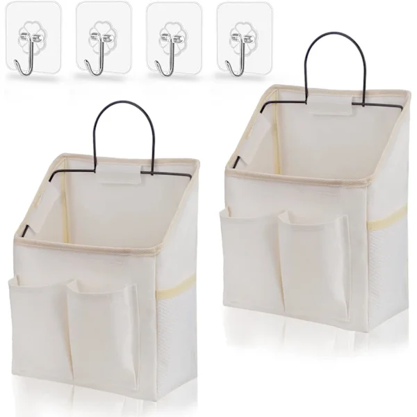 2-pack linne väggförvaring, vattentät väggkorg, ZQKLA