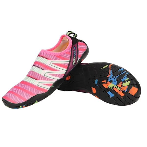 Women's Diving Shoes Lightweight Breathable Outdoor Quick-Drying Pink Shoes Beach Stream Tracking Hiking 36