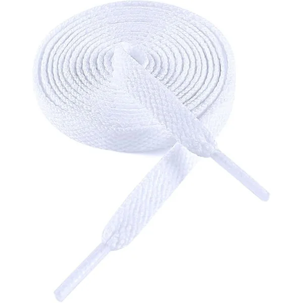 Flat shoelaces for trainers, 8mm wide shoelaces for sneakers, premium shoelaces for trainers, replacement for sports shoelaces