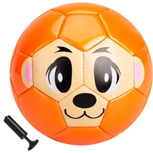 Fotball for småbarn, størrelse 2, liten ball for hagen, gave til barn gutter jenter 1 2 3 4 5 6 år gammel oransje ape