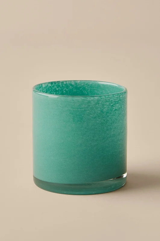 &Home - Lyslykt / krukke Ruby Medium høyde 12 cm - Blå - Lysestaker & lykter - Fra Homeroom