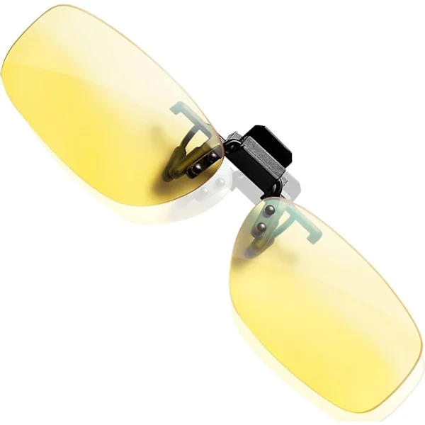 Clip On Glasögon Filter Blått Ljus - Nytt - Högt Skydd För Skärmar - Gaming Glasögon PC Mobil TV - Anti Trötthet Anti UV Anti Blått Ljus [Version 2