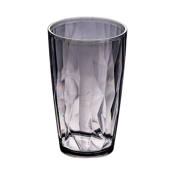 Unbreakable Drinking Glasses 490ml Acrylic Shatterproof Water Glasses Beer Glasses Light Grey