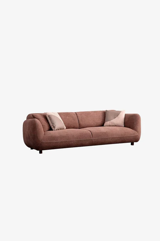 Hanah Home - Sofa med 4 seter Pavia - Brun - 4-seters-sofaer - Fra Homeroom