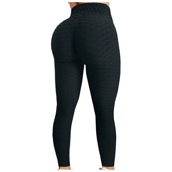 Women's High Waist Yoga Pants Tummy Control Booty Leggings Workout Running Butt Lift Textured Tights