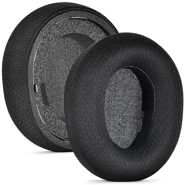 2 pcs Ear Pads - Compatible with SteelSeries Arctis Nova Pro Wireless Black Football Mesh, Replacement Ear Pads for Nova 7, 3, 1