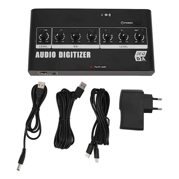 Digital till analog ljudomvandlare Bluetooth 3,5 mm RCA-uttagsadapter för TV hemmabio EU-kontakt