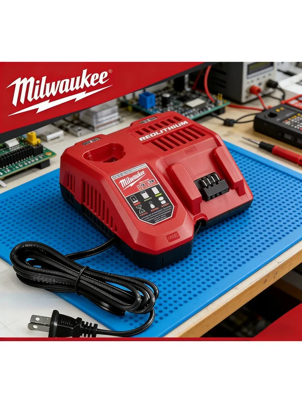 AliExpress - Chargeur Milwaukee M18, chargeur haute vitesse 18V 6A pour batteries d'outils électriques Milwaukee M18 48-11-1860 48-11-1850