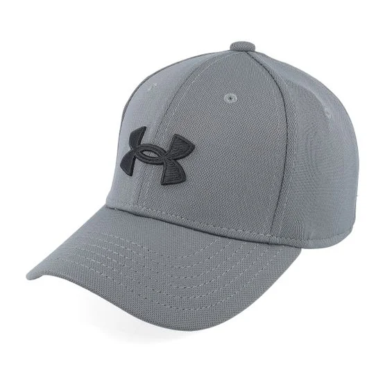 Under Armour - Grijs flexfit Cap - Kids Blitzing Pitch Gray Stretch Fit @ Hatstore