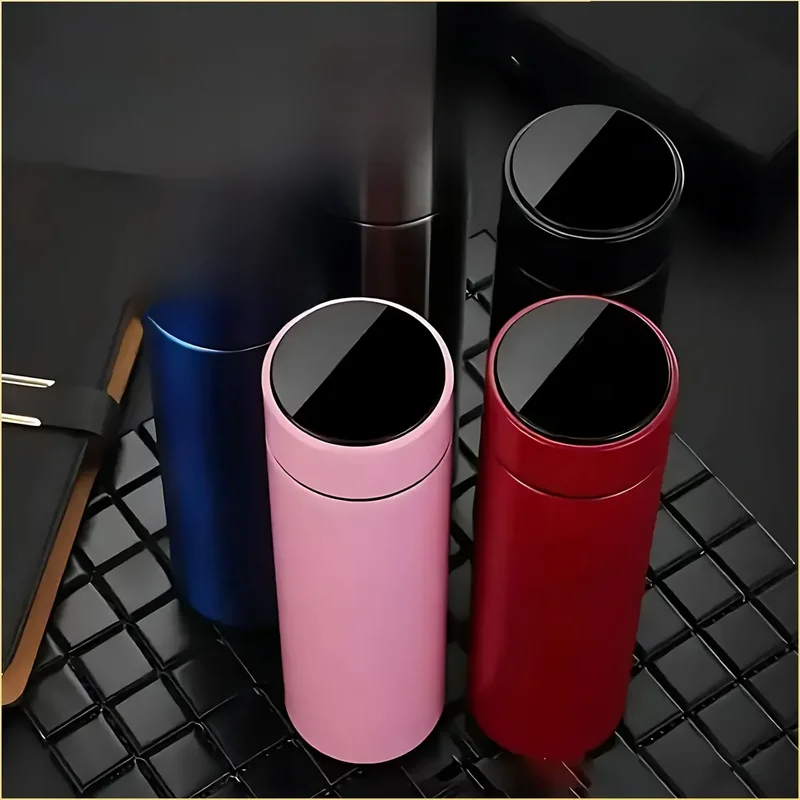 AliExpress - Tasse Thermos à affichage de la température de 500ML, bouteille Thermos divisée en acier inoxydable, tasse isolée sous vide pour 