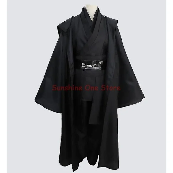 Star Wars Cosplay Costume Anakin Skywalker Replica Jedi Robe Fantasia Male Halloween Cosplay Jedi Costume For Men Plus Size 4xl Coffee Full Set M