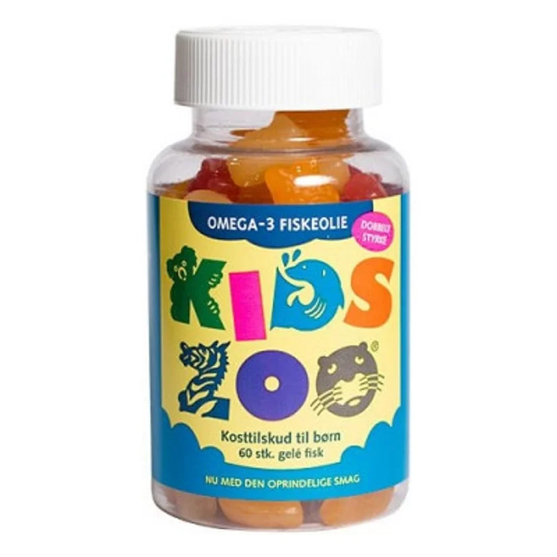 3 for 2 - Kids Zoo Omega-3 60 stk., Helse & Madvarer, Kosttilskud, Kosttilskud Til Børn