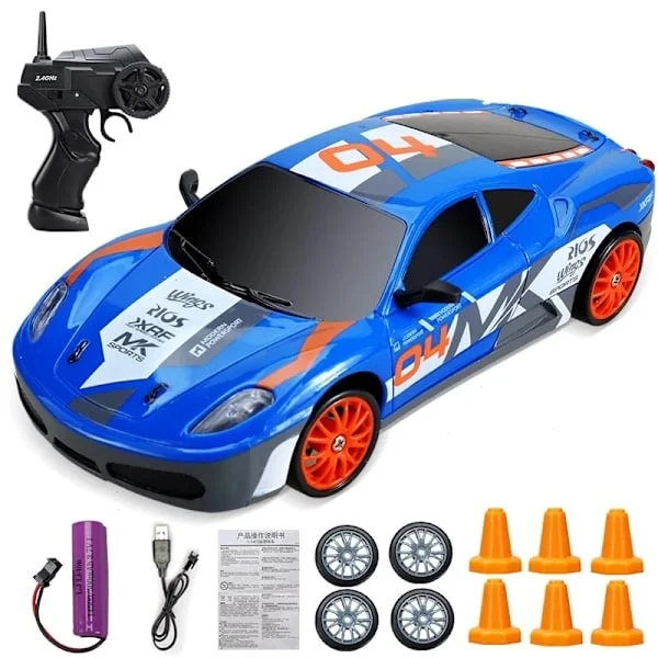 【DENGTU】2.4G Drift RC-bil 4WD RC Drift Leketøy Fjernstyrt GTR Modell AE86 Bil RC Racing Leketøy for Barn Julegaver