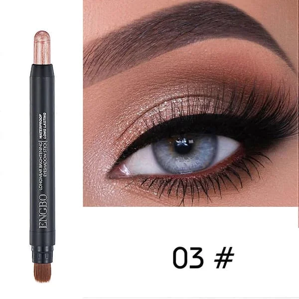 Øjenskygge, Øjenskygge Shimmer Stick, Glitter Vandtæt Øjenskygge, Langtidsholdbart Øjenmakeup Sæt, til Skygge Eyeliner Brightener Blyant Stick til 