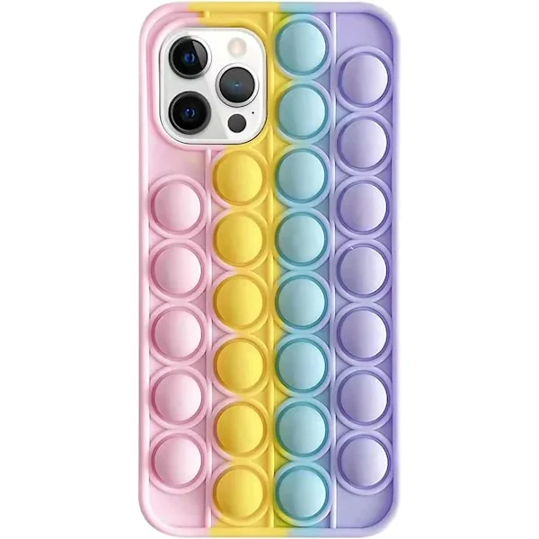 【BEMS】Kompatibel med iPhone 13 Pop It Fidget Cover - Kompatibel med Flerfarvet