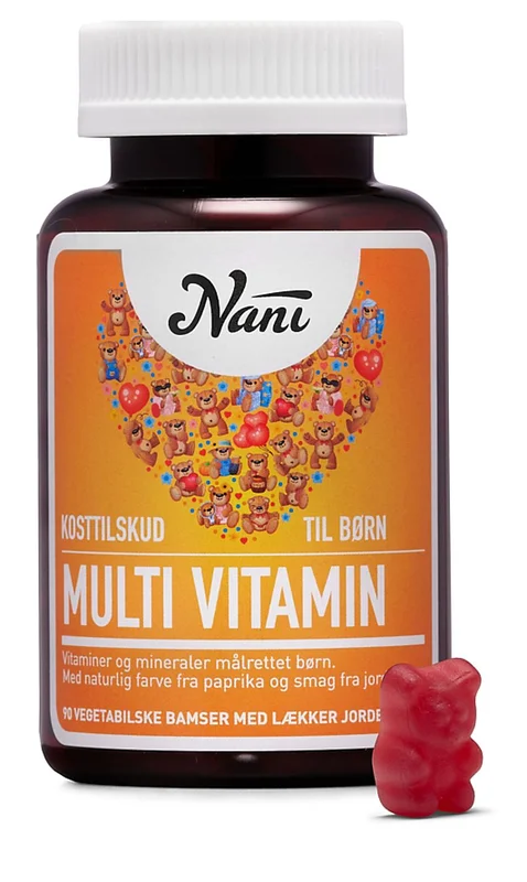 Nani Multivitamin Børn Vegansk 90 stk., Helse & Madvarer, Børnevitaminer, Multivitaminer Til Børn