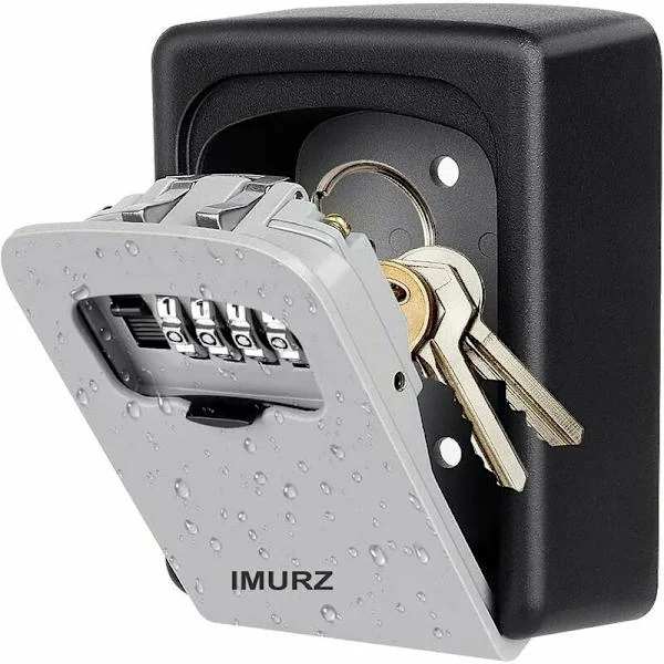 1 pc BoxîSecure Key Lock Box, Wall Mounted Key Lock Box, Key Box with 4-Digit Code, High Security, Waterproof and Rustproof
