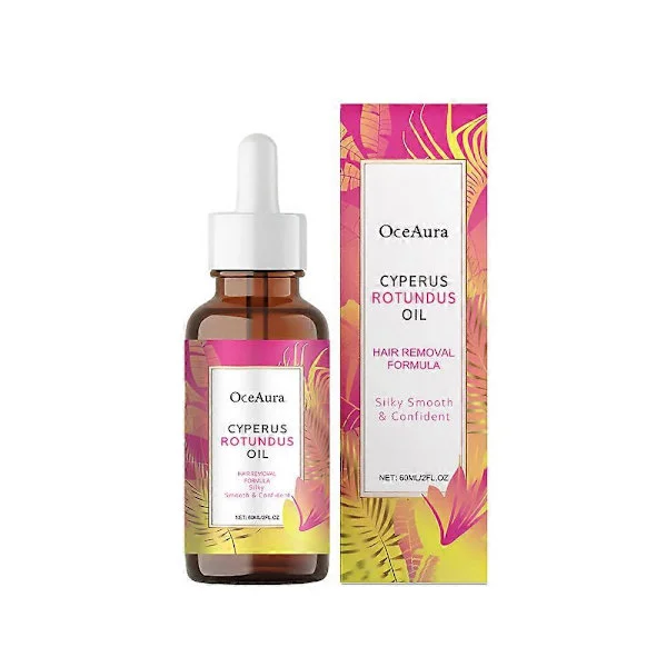 1-3X OceAura Cyperus Rotundus Oil for Hair Removal Soft Smooth Skincare Deep Hydration Inhibits Hair Growth After Shave Oil