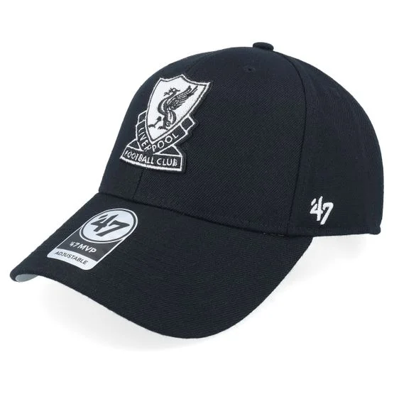 47 Brand - Football Svart adjustable Caps - Liverpool Epl Mvp Cap Black Adjustable @ Hatstore