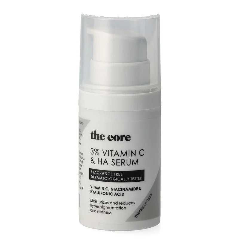 Matas Striber The Core 3 % Vitamin C & HA Serum Uden Parfume 30 ml, Hudpleje, Ansigtspleje, Serum
