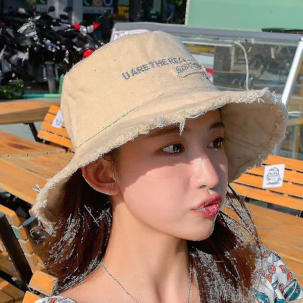 Mode Dame Casual Kasket Kvinder Sol Denim Hat Elegant Strand Hat Fisker Hat