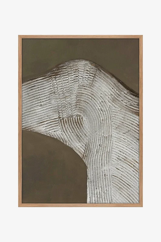Malerifabrikken - Raw Shape 1 / 50x70 Cm / Eik ramme - Brun - Bilder & skilt - Fra Homeroom