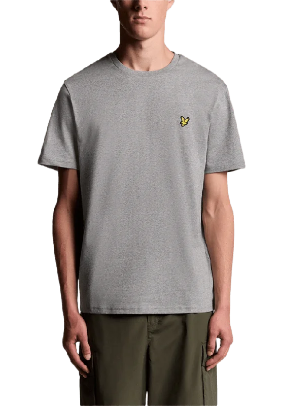 Lyle & Scott Plain T-shirt T-shirts Herr Grå S