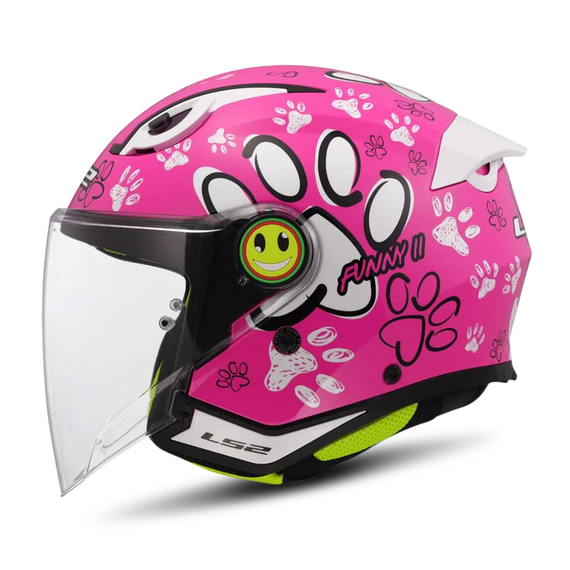LS2 OF622 Funny II Youth Open Face Helmet Pink S
