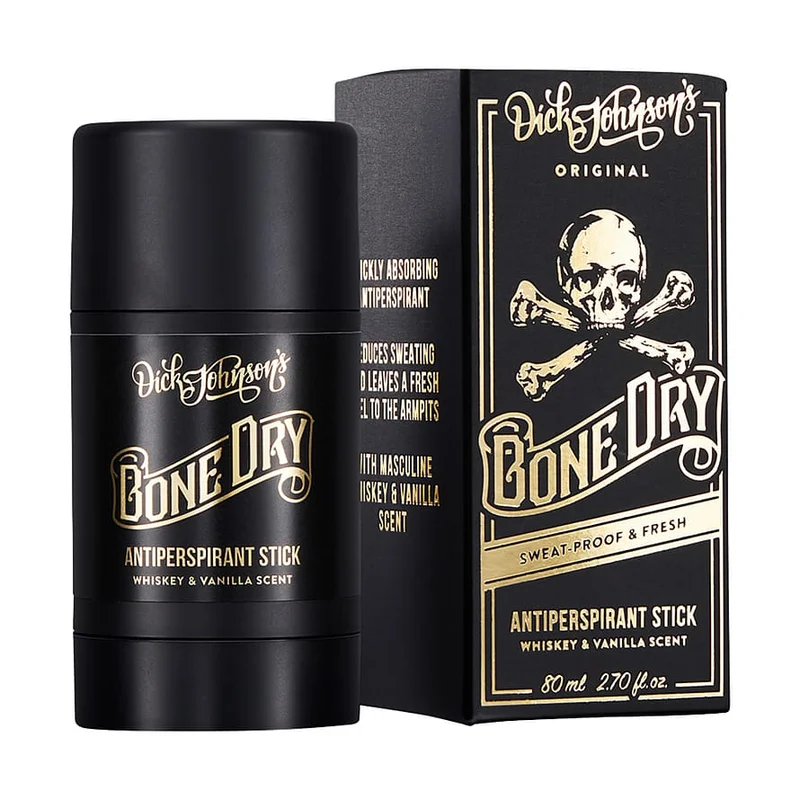 Dick Johnson Antiperspirant Stick Bone Dry Whiskey & Vanilla 80 ml, Mænd, Dufte, Deodorant