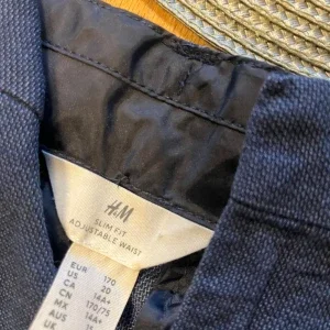 Mörkblå slim fit byxor från H&M