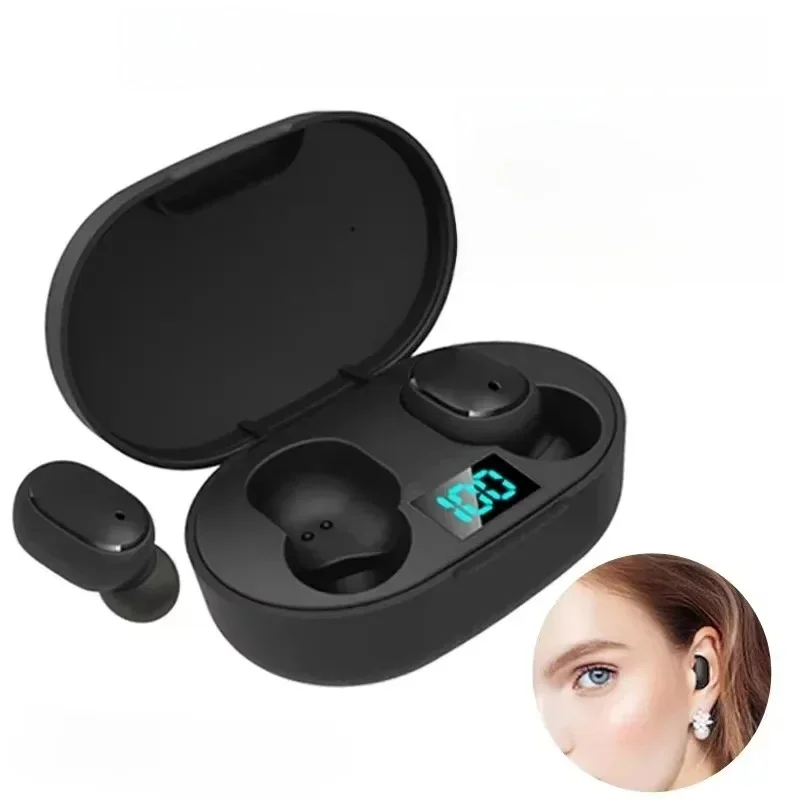 AliExpress - E6S TWS Bluetooth Kopfhörer Drahtlose Bluetooth Headset Noise Cancelling Headsets Mit Mikrofon Kopfhörer Für Xiaomi iphone