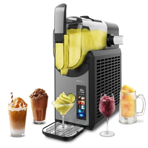 Cecotec Granitmaskin / sorbetmaskin 2,6 L Twist&Ice 2600. 220 W, drycker på 15–60 min, 1,9 L för ingredienser, touchkontroll