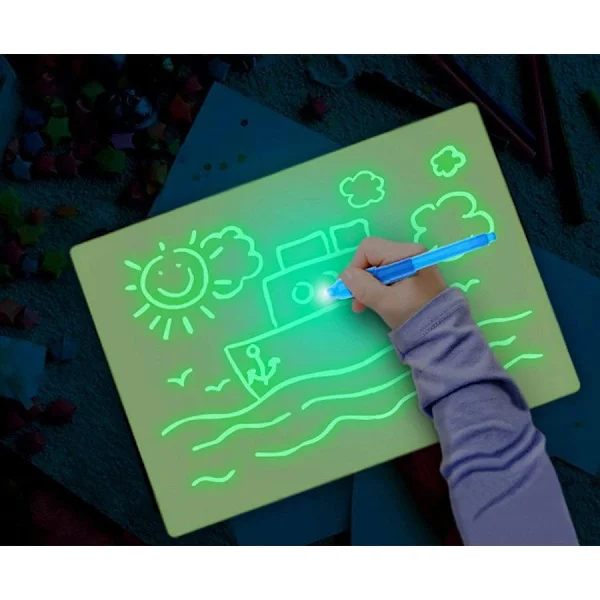 Draw with light Självlysande ritplatta - ljusbord / ljusplatta - A4