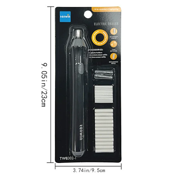 Electric and Portable Eraser for Artists, Replaceable Parts, Automatic Eraser for Drawing Pencils
