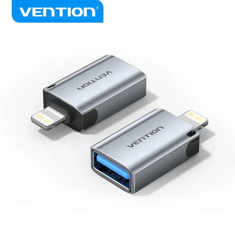 AliExpress - Vention Lightning OTG-Adapter Lightning-Stecker auf USB-A-Buchse Konverter für iPhone 14 13 12 iPad Xr Pro Max Lightning-USBA-Anschluss