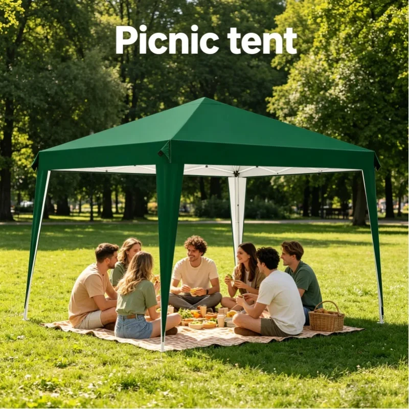 AliExpress - Tonnelle pliante pop-up 3x3m pour extérieur, toile 420D imperméable anti-UV, tente de fête réglable en hauteur sur 3 niveaux pour jardin,
