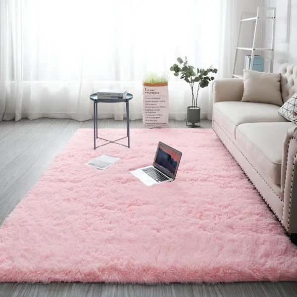 Shaggy Teppe, Enkelt Moderne Fluffy Stue Soverom Ultra Myk Mikrofiber - Flere fargevalg - 160×200cm