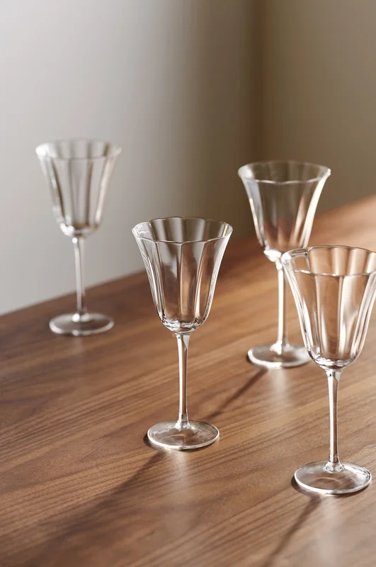 Jotex - Wijnglas Pak Van 4 Transparant Transparant - TULIP - Koop Wijnglazen bij Jotex