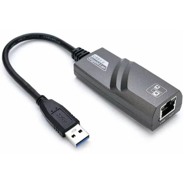 Ethernet USB-adapter, USB 3.0 till RJ45 Ethernet-adapter, LAN 1000 MBPS adapter nätverk kompatibel med Windows 10/8.1/8/7/Vista/XP, Mac OS 10.6 och 