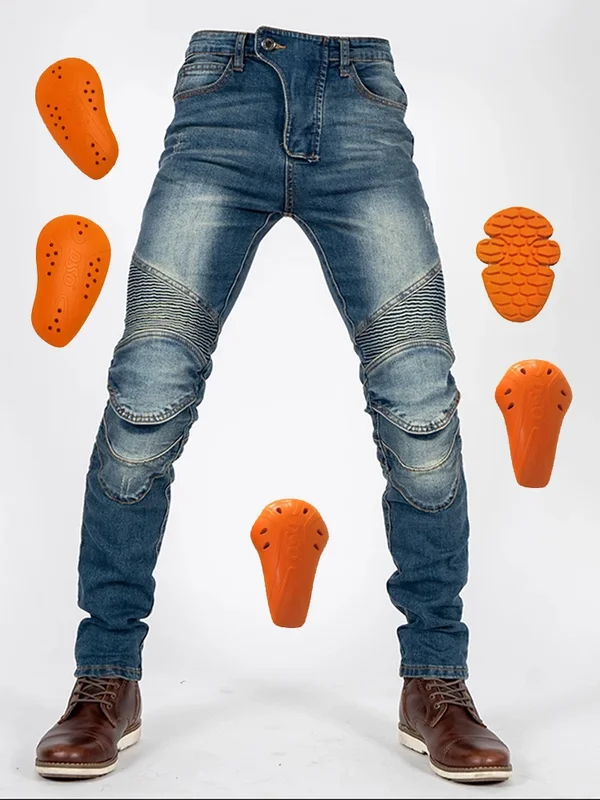 AliExpress - Motorradhose, schmale Passform, rutschfeste Denim-Jeans, Ganzjahres-Rennreithose für Männer und Frauen