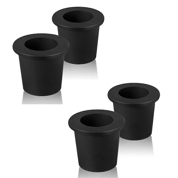 Parasollring for utebord med hull, parasollstabilisator, svart (FMY)