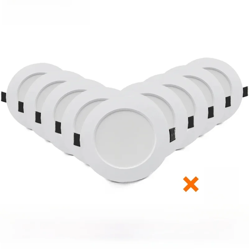 AliExpress - 10Pack LED Downlight 220V encastré rond plafond Dowm lumière chambre intérieur salon pour la décoration intérieure éclairage LED Spot 