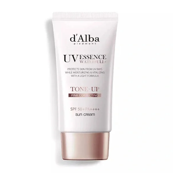 D'ALBA Waterfull Pink Tone Up Solkrem 50ml SPF 50+ PA+++ Rosa 1 tube