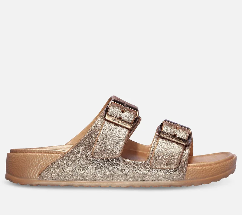 Skechers Cali Breeze 2.0 - Shimmering Sands, str. 40 - Guld damesandal med Luxe Foam