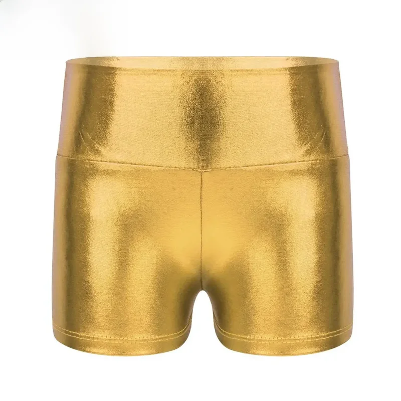 AliExpress - Kinder Mädchen Metallic Shiny Ballett Tanz Gymnastik Shorts Hosen Hohe Taille Fitness Workout Yoga Cheer Dancewear Activewear